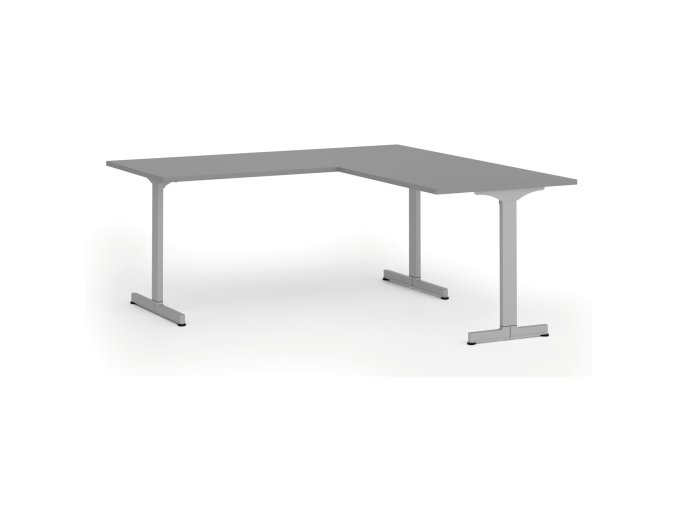 rohovy kancelarsky stul primo beta l 180x180 cm l p seda podnoz grafit 107251