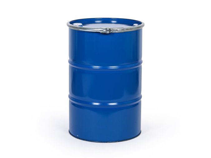 ocelovy sud 212 l ral 5010 surovy lakovany 114662