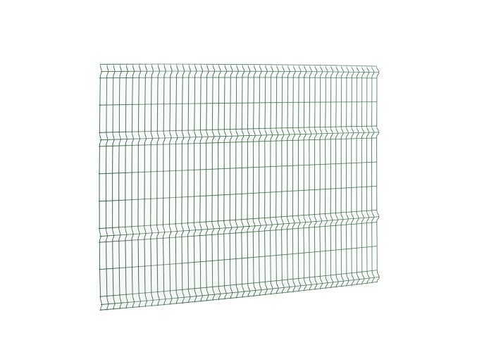 3D plotový panel, drát 5 mm, výška 180 cm, délka 240 cm, pozink + zelené lakování