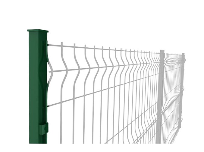 Sloupek pro 3D panely, výška 2.3 m, profil 5 x 5 cm, vč. 4 úchytů