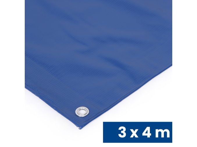 Univerzální krycí plachta s oky, PVC, 500 g/m2, 3 x 4 m