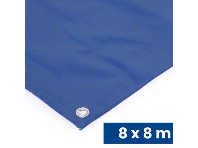 Univerzální krycí plachta s oky, PVC, 500 g/m2, 8 x 8 m
