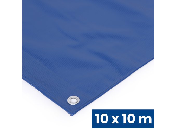 Univerzální krycí plachta s oky, PVC, 500 g/m2, 10 x 10 m