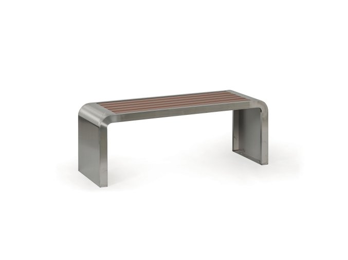 parkova lavicka resto 1200 mm nerez hneda 120861