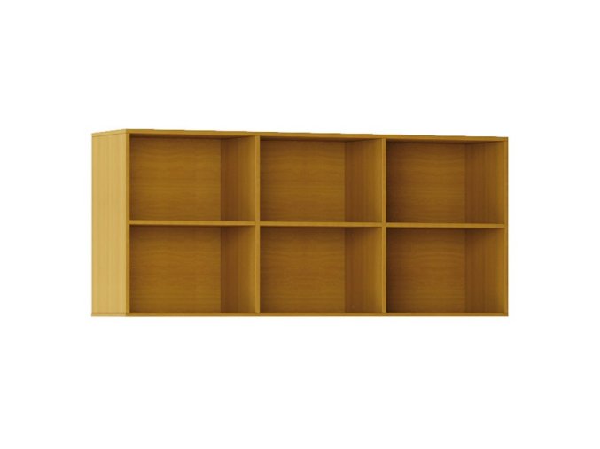 nastenna knihovna integro 835 x 1750 x 400 mm 6 polic tresen 88042