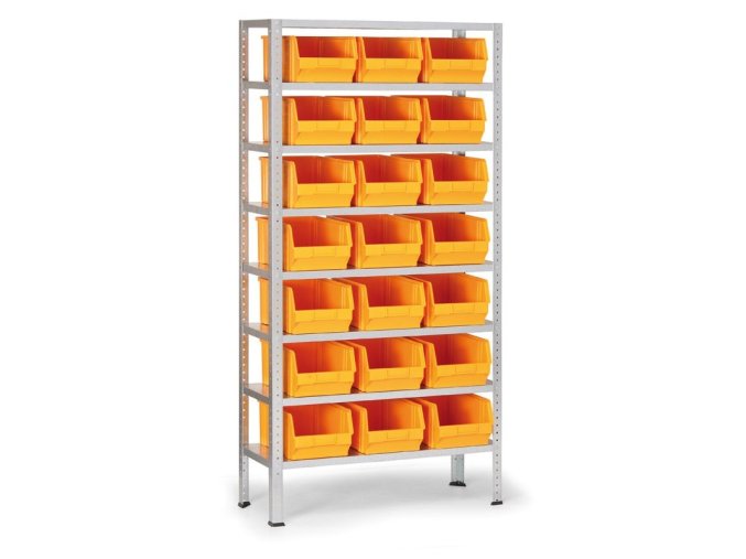 regal s plastovymi boxy basic 1730 x 850 x 300 mm 21x box c 120832