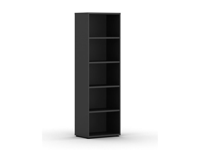 knihovna integro 1920 x 600 x 400 mm 4 police grafit 87995