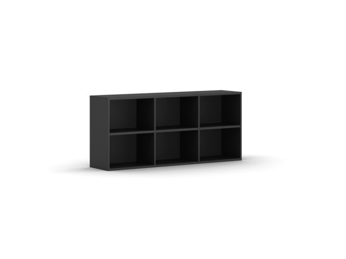 nastenna knihovna integro 835 x 1750 x 400 mm 6 polic grafit 88055