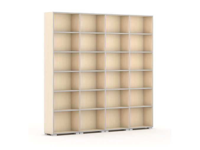 knihovna silver line 4 sloupce 2230 x 2400 x 400 mm briza 87595
