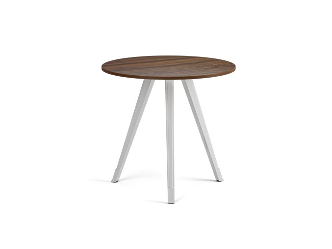 konferencni stul primo zen prumer 80 cm bila podnoz orech 122618