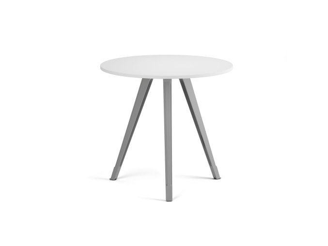 konferencni stul primo zen prumer 80 cm sedostribrna podnoz bila 122627