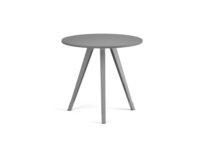 konferencni stul primo zen prumer 80 cm sedostribrna podnoz grafit 122629