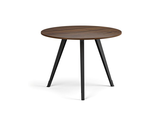 konferencni stul primo zen prumer 100 cm cerna podnoz orech 122634