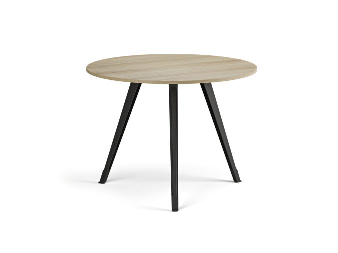 konferencni stul primo zen prumer 100 cm cerna podnoz dub prirodni 122638