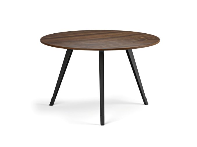 konferencni stul primo zen prumer 120 cm cerna podnoz orech 122658