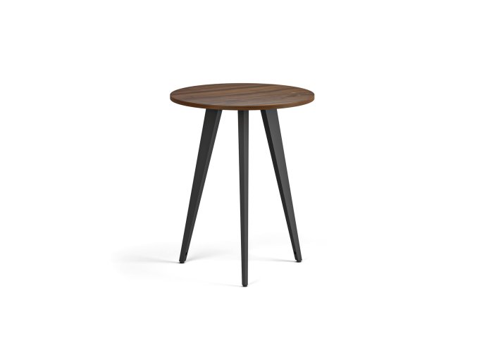 konferencni stul primo vibe prumer 60 cm cerna podnoz orech 122377