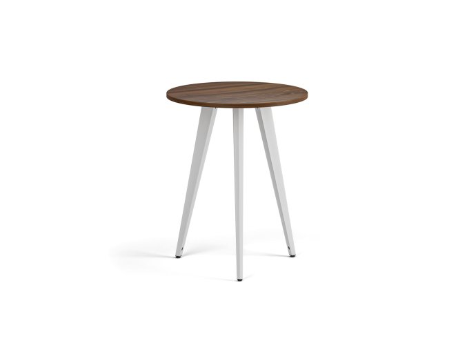 konferencni stul primo vibe prumer 60 cm bila podnoz orech 122385