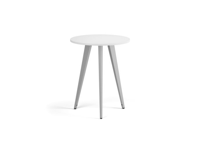 konferencni stul primo vibe prumer 60 cm sedostribrna podnoz bila 122394