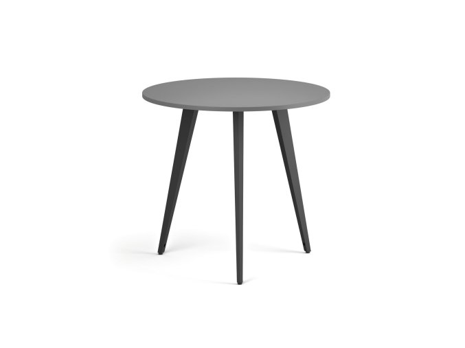 konferencni stul primo vibe prumer 80 cm cerna podnoz grafit 122356