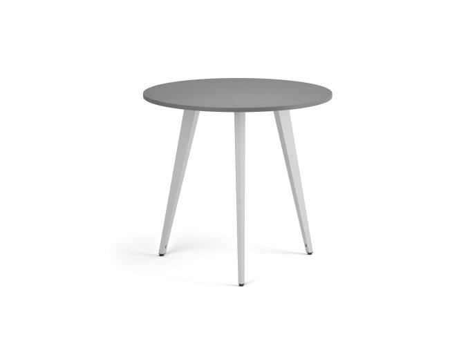 konferencni stul primo vibe prumer 80 cm bila podnoz grafit 122364