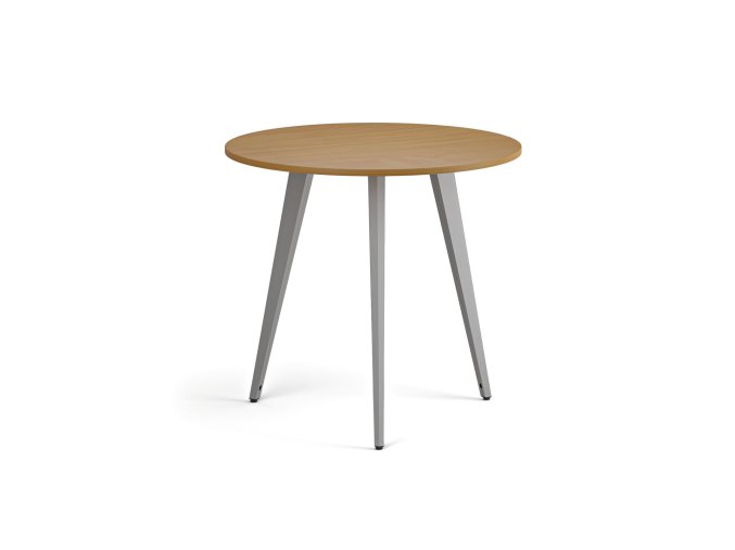 konferencni stul primo vibe prumer 80 cm sedostribrna podnoz buk 122366