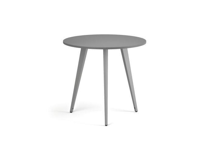 konferencni stul primo vibe prumer 80 cm sedostribrna podnoz grafit 122372