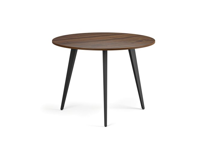 konferencni stul primo vibe prumer 100 cm cerna podnoz orech 122329