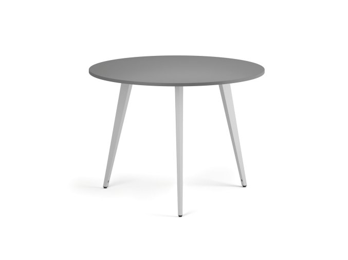 konferencni stul primo vibe prumer 100 cm bila podnoz grafit 122340