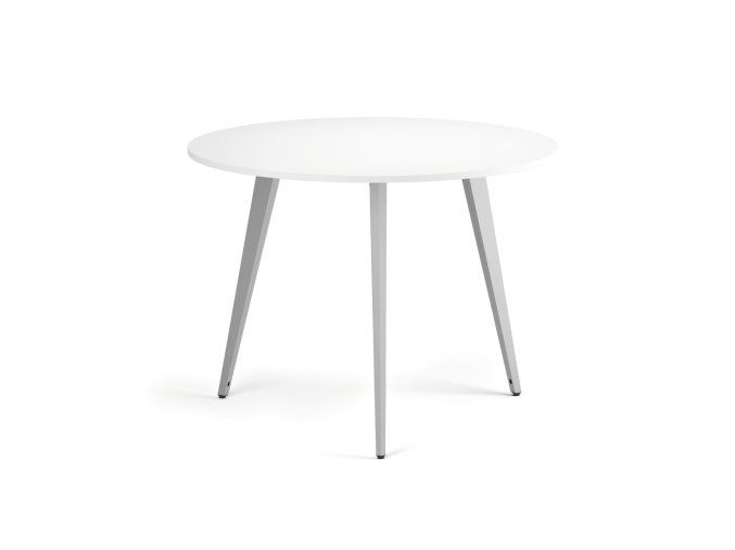 konferencni stul primo vibe prumer 100 cm sedostribrna podnoz bila 122346