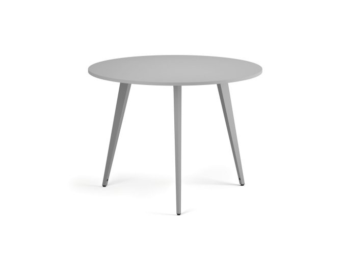 konferencni stul primo vibe prumer 100 cm sedostribrna podnoz seda 122347