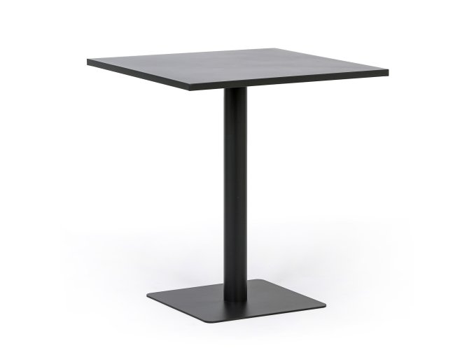 kovovy bistro stul nero 70x70 cm pro venkovni pouziti grafit 125249