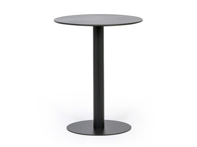 kovovy bistro stul ronda prumer 60 cm pro venkovni pouziti grafit 125290