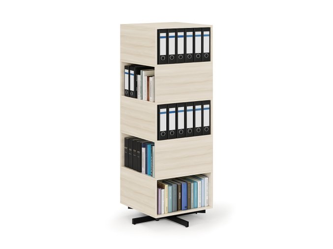 otocny regal 680 680 1932 mm 10 oddilu dub prirodni 124898