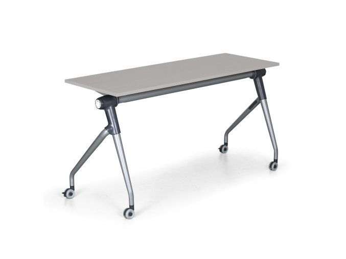 skladaci jednaci stul se sklopnou deskou training plus 145x45 cm seda 130408