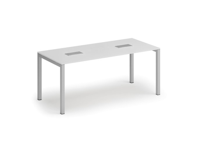 jednaci stul primo square 180x80 cm bila 2x stolni zasuvka typ i stribrna 127162