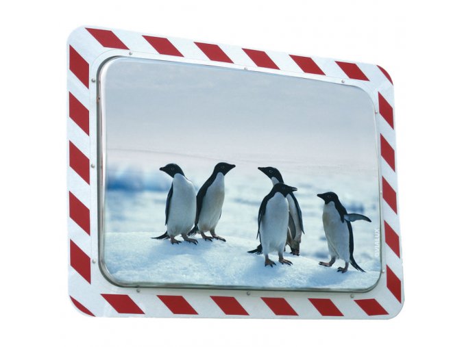 dopravni obdelnikove zrcadlo s upravou proti oroseni venkovni 800 x 600 mm 3399