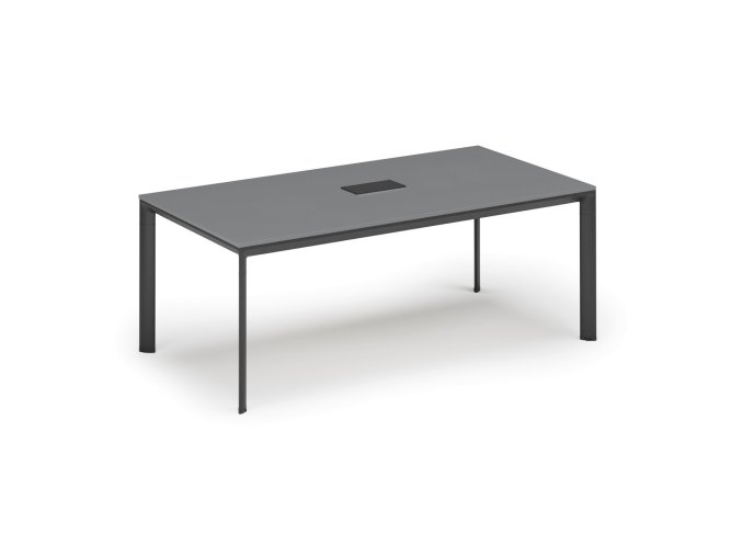 jednaci stul primo invitation 200x100 cm grafit stolni zasuvka typ ii cerna 127227