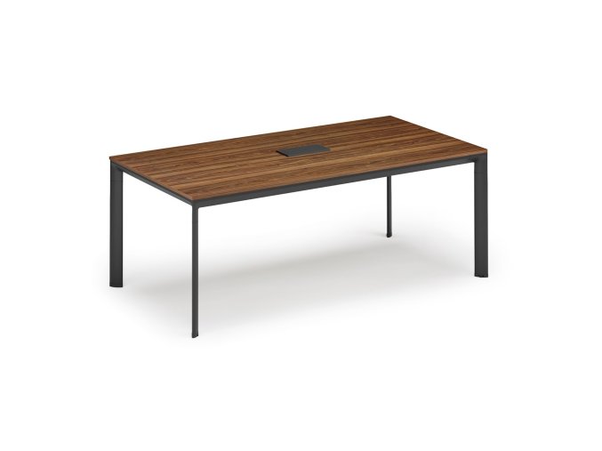 jednaci stul primo invitation 240x120 cm orech stolni zasuvka typ vi cerna 132699