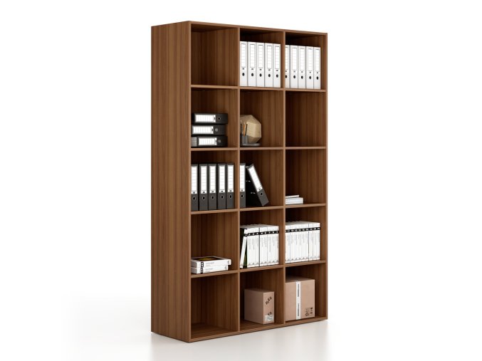 regal frame vysoky 3 sloupce 2162 x 1299 x 450 mm orech 78492