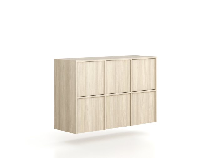 nastavba pro skrine frame 6x dvere 1299 x 450 x 854 mm push lock dub prirodni 79138