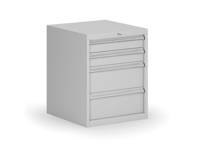 zavesny dilensky box ke stolu g8 4 zasuvky 560 x 600 x 700 mm seda 139167