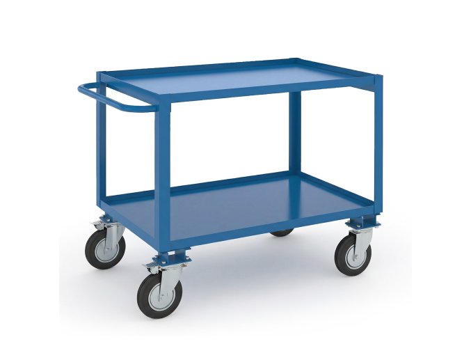 policovy vozik 800 x 1200 mm 2 kovove police rukojet 144558