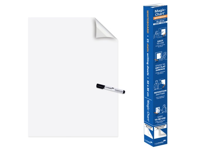 bila popisovaci folie legamaster magic chart 25 listu a1 15728