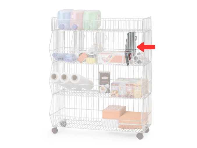 Děliče pro drátěné koše pro hloubku 430 mm