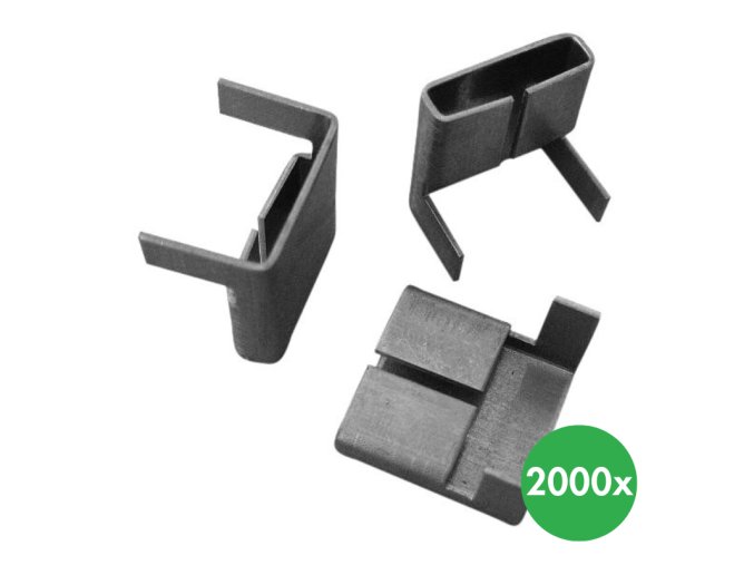Spona pro ocelovou pásku, typ R 13 mm, 2000 ks