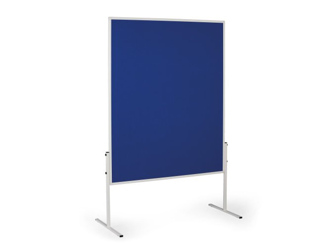 informacni a moderacni tabule 1200 x 1500 mm textilni modra nesklopna 117227