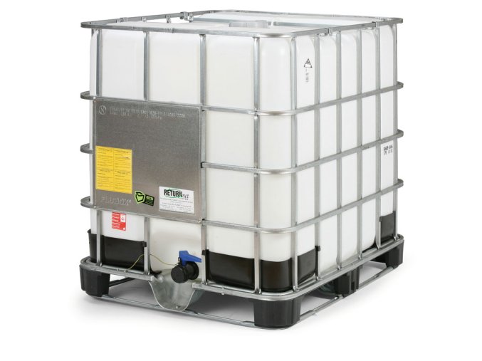 ibc kontejner 1000 l paleta kov plast novy 3625