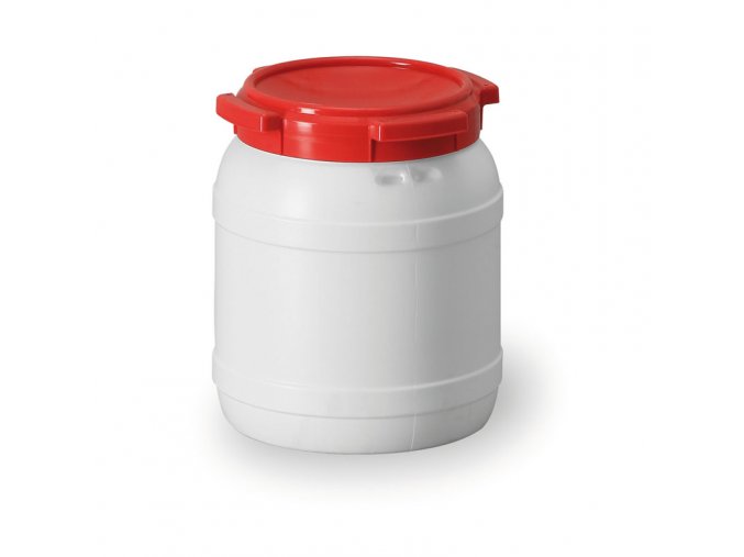 Plastový sud Curtec, zúžené hrdlo, šroubovatelné víko 15 L