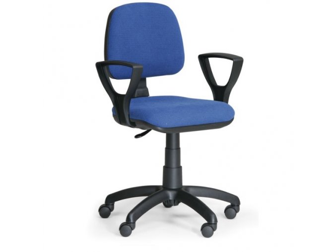 Kancelářská židle MILANO s područkami, modrá