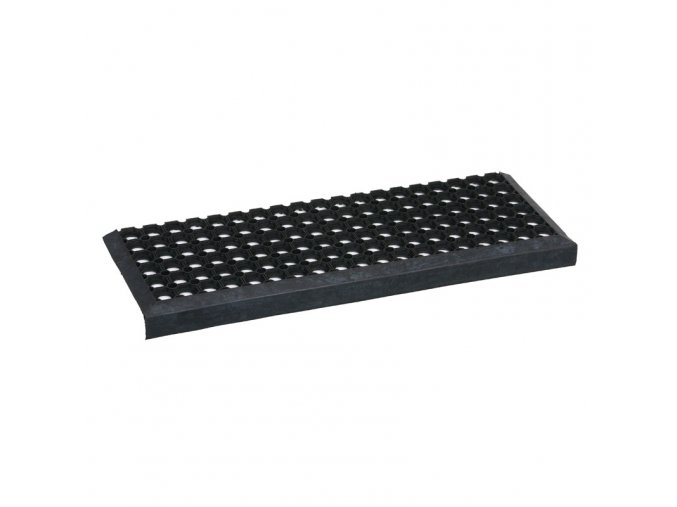 Gumová zátěžová rohož na schody pro extrémní teploty, 800 x 260 mm